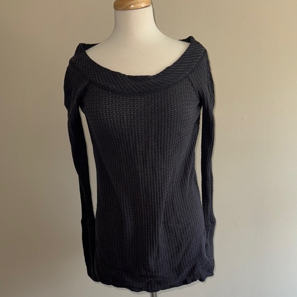 We The Free Tops - We The Free Long Sleeve Extra Small XS Gray-Blue Knit Sweater